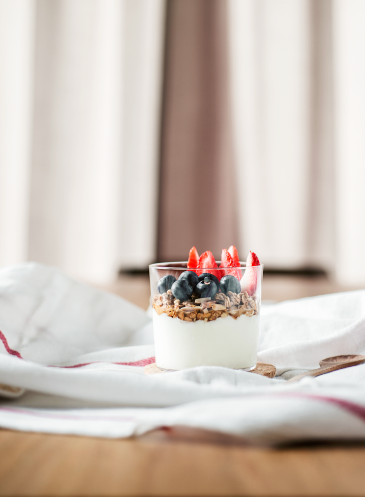 Divi Fresh drinking yoghurt glass