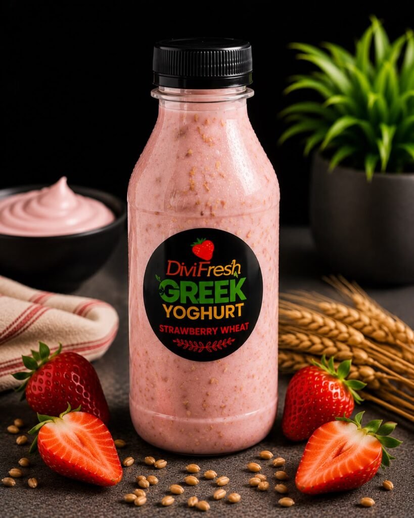 Strawberry Wheat Yoghurt from DiviFresh